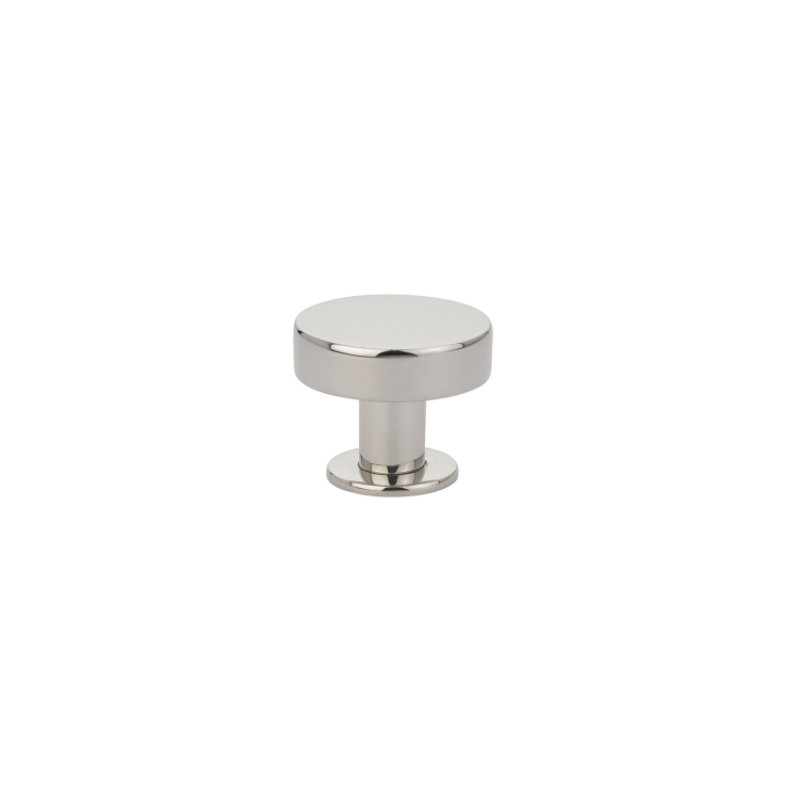 Cadet Mushroom Knob Knob, 1" H x 1" W x 1.12" D, Polished Nickel