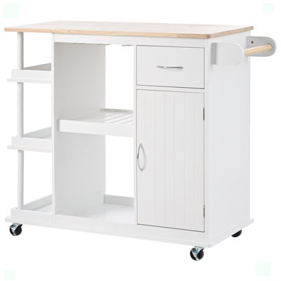 Bergeson Multipurpose Kitchen Cart Cabinet, Storage Island with Wine Rack for Dining Room, Home,Bar