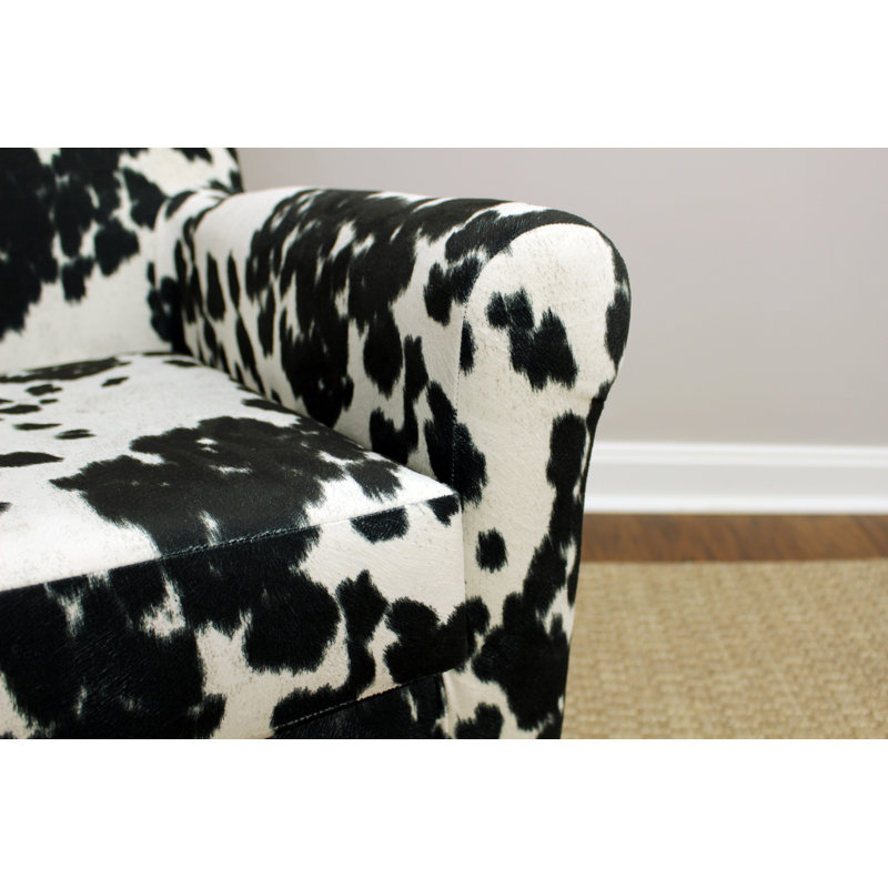 Fauteuil de 28 po de largeur Cleo, Noir / Blanc cassé