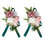 2 pièces corsage de mariage, fleurs artificielles, corsage de bal des femmes, etc.