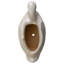 9 in. White Ceramic Specialty Planter (20 in. L x 9 in. W x 14 in. H) with Drainage Hole