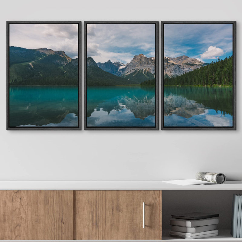 Nature, paysage, montagne, vert, forêt, lac, réflexion, nature sauvage, photographie, art moderne, rustique