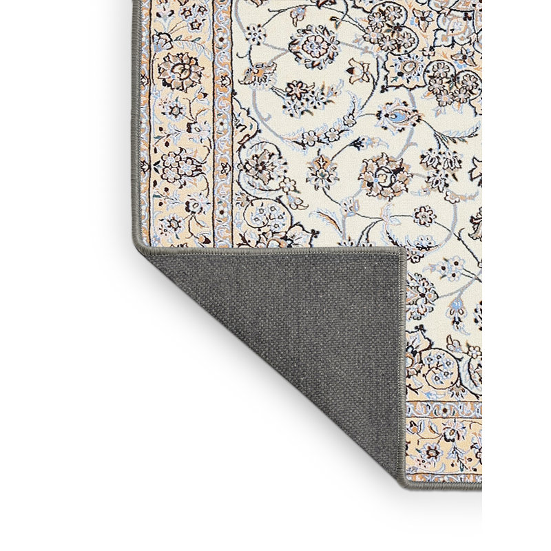 Tapis bleu/gris traditionnel Vangilder, Rectangle 2 pi x 5 pi