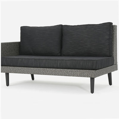 TAHITI SOFA SET -RIGHT ARMREST - GREY