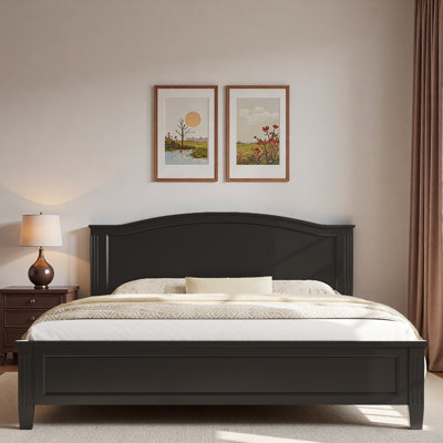 Platform Bed With Curved Headboard
