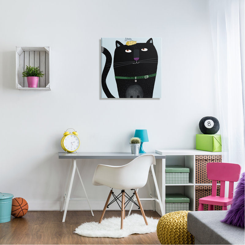 «Au-604», toile «Cat & Mouse Pet Friends on Canvas» par Carla Daly, impression, H 24 po x l 24 po x P 1,5 po