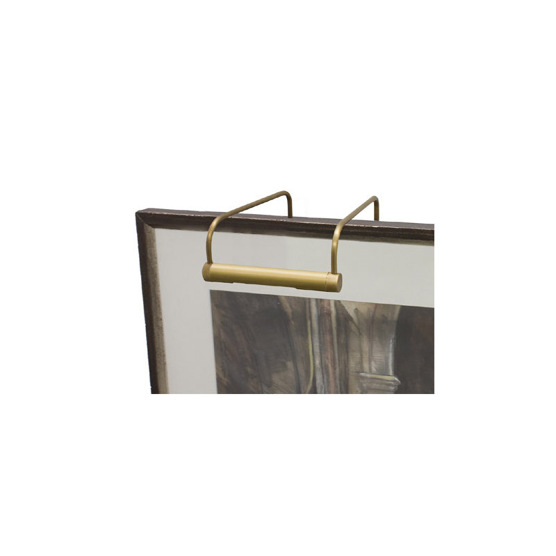 Frame Mounted Picture Light, Weathered Brass, 7.5" H x 21" W x 8" D