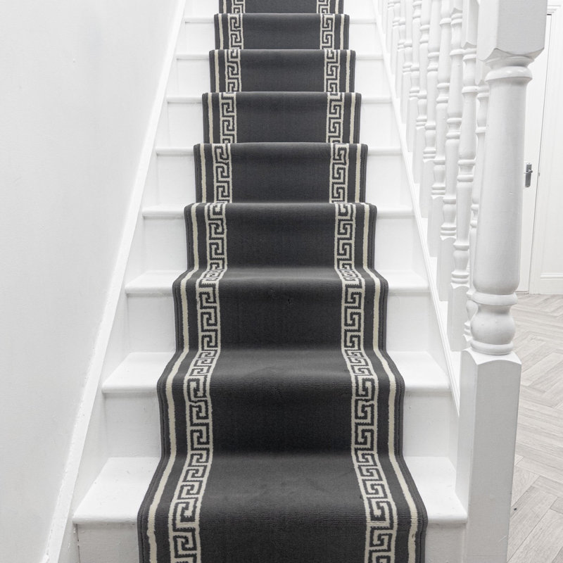Stair Runner Geometric Area Rug, Runner 100 x 510 cm