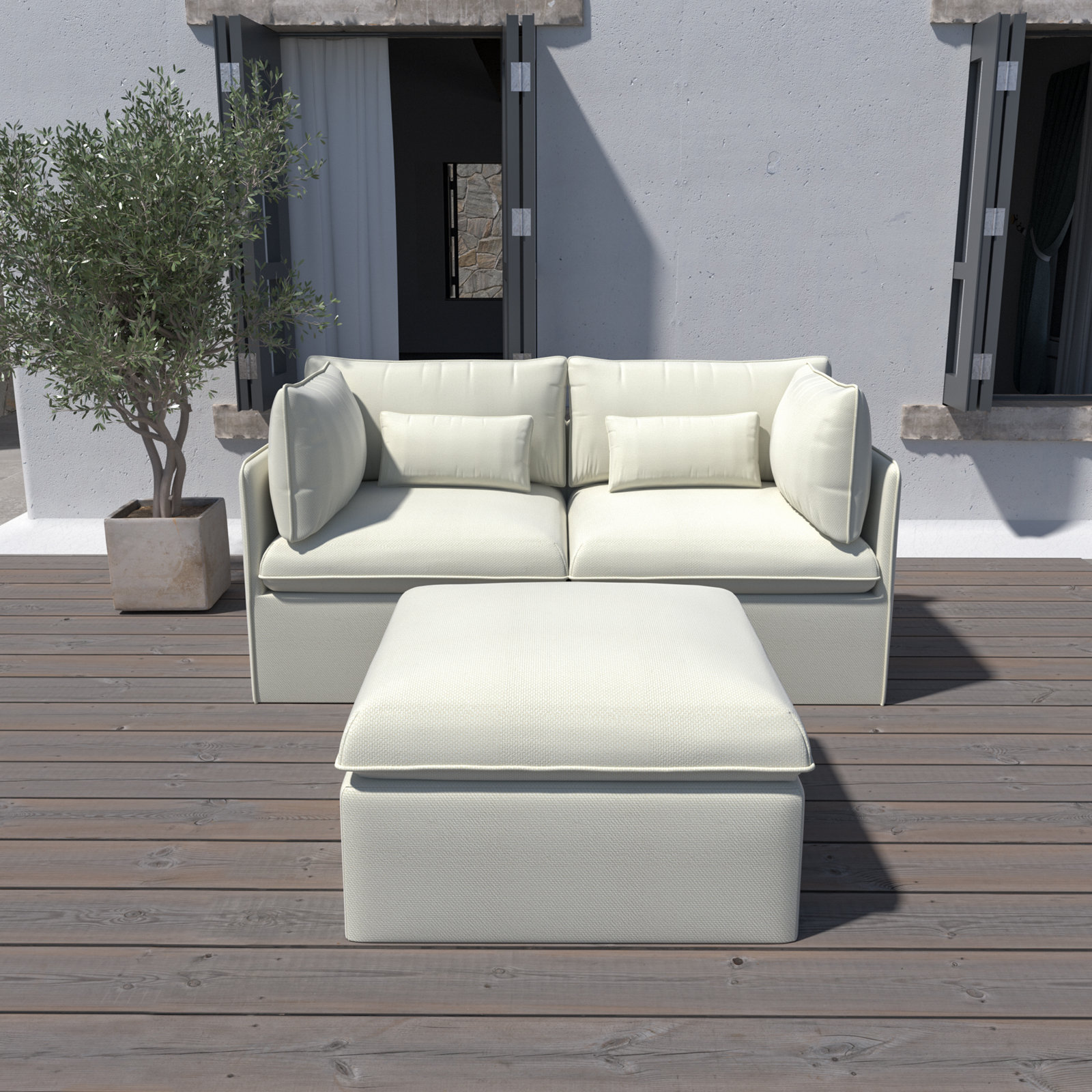 3-Person Patio Seating Group
