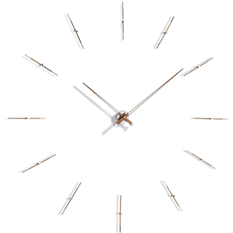 Merlin Metal Analog Wall Clock, Large, Caramel