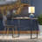 Solid Wood Top Metal Base Writing Desk