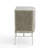 Crinkle Bedside Chest-Nickel/Antique Nickel