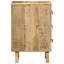 37cm W Solid Wood Bedside Table