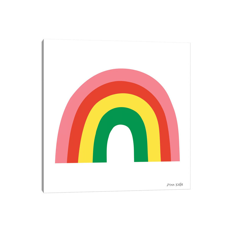 Rainbow I by Ann Kelle - Wrapped Canvas Print, 93.98 cm H x 93.98 cm W x 3.175 cm D