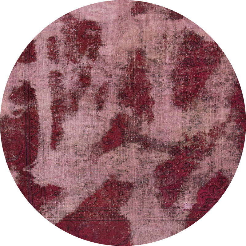 Abstract Indoor Rug, Round 7'