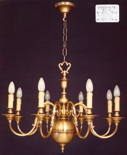 Dehaan 8 - Light Candle Style Chandelier, Antique Silver