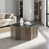 Plateau noir / base brun clair