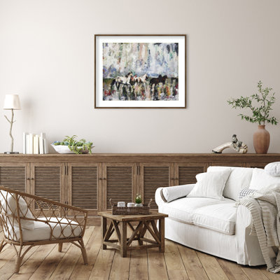 Running Wild by Matthys Moss Wood Framed Wall Art Print