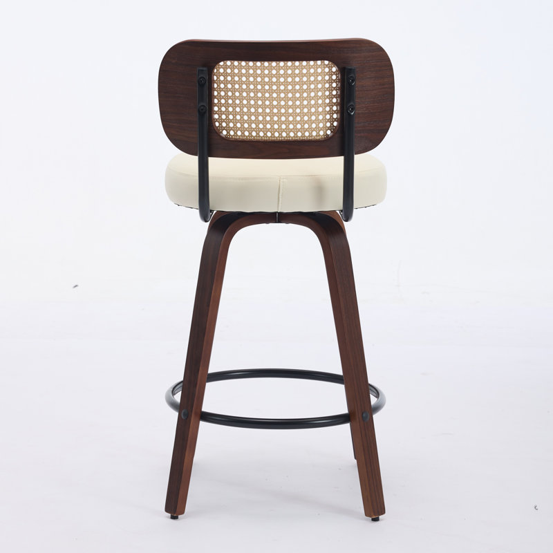 Tabouret de bar pivotant (ensemble de 2), Beige