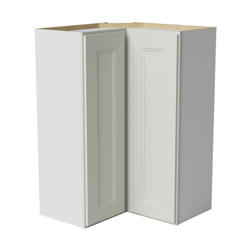 Armoire murale d'angle, 24" W x 36" H x 12" D, Double shaker Laguna Grey