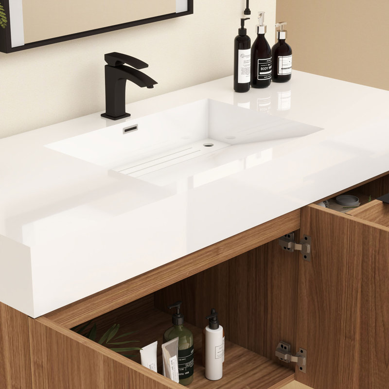 Meuble-lavabo simple 48 po Jessica, Bois