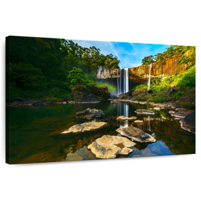 Idyllic Tropical Waterfall