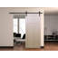 Steel Sliding Rolling Barn Door Hardware Kit for Single Wood Doors with Routed Floor Guide-1330219340-1330141659