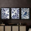 Indigo Song I - Toile tendue avec châssis sur mesure - 3 pièces-909229278-909229277