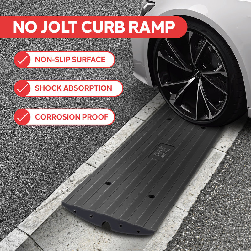 Pyle Rubber 48.23'' L Threshold Ramp