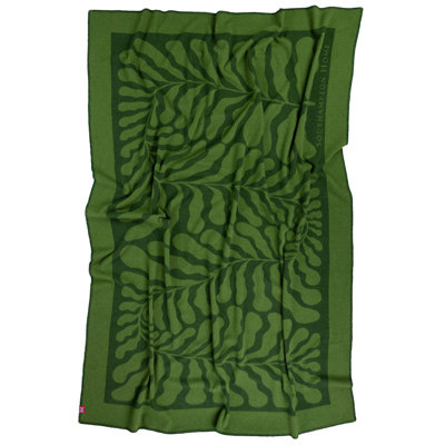 Southampton Home Merino Wool Fleece Throw ~ Leaf ~