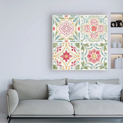 Reproduction d’art sur toile « Boho Field pattern II » par Janelle Penner