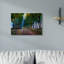 «Purple Floral Field Entre Tree Row Landscape» par Chris Vest - reproduction d'art-52744976-52744978