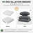 9-pcs 4" Thick Patio Cushion Covers – Water-repellent Replacements For 4-seat Sectional Sofa-851718375