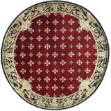 Contemporary hand-knotted New Zealand Wool Red Area Rug
