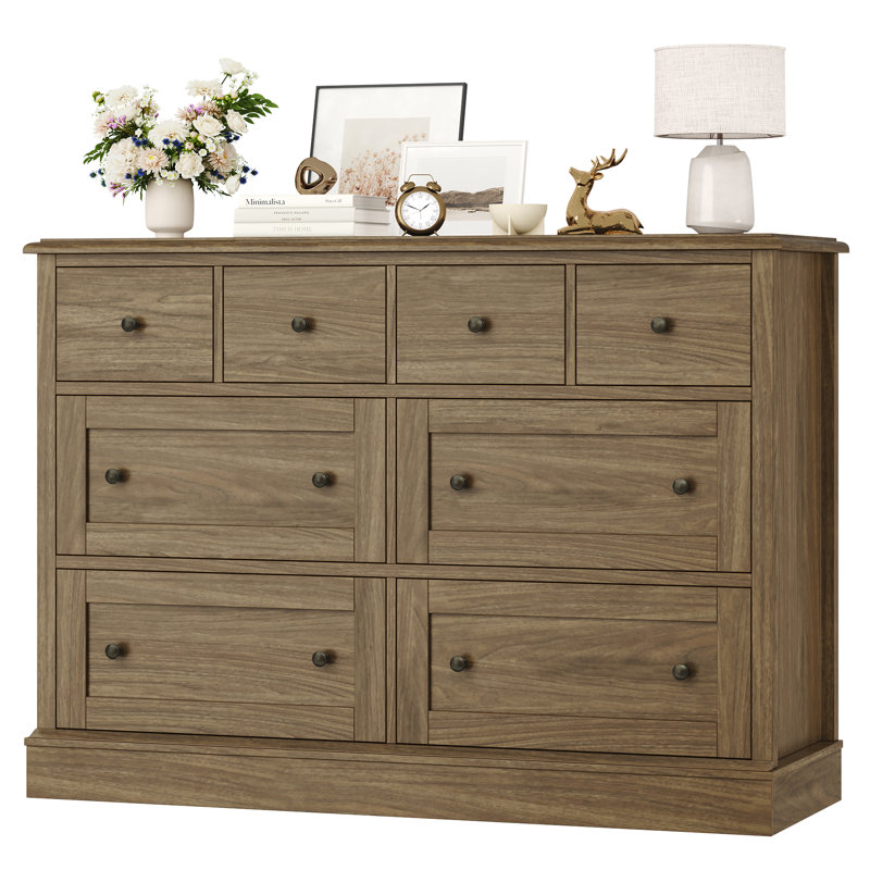 8 - Drawer Dresser, Brown