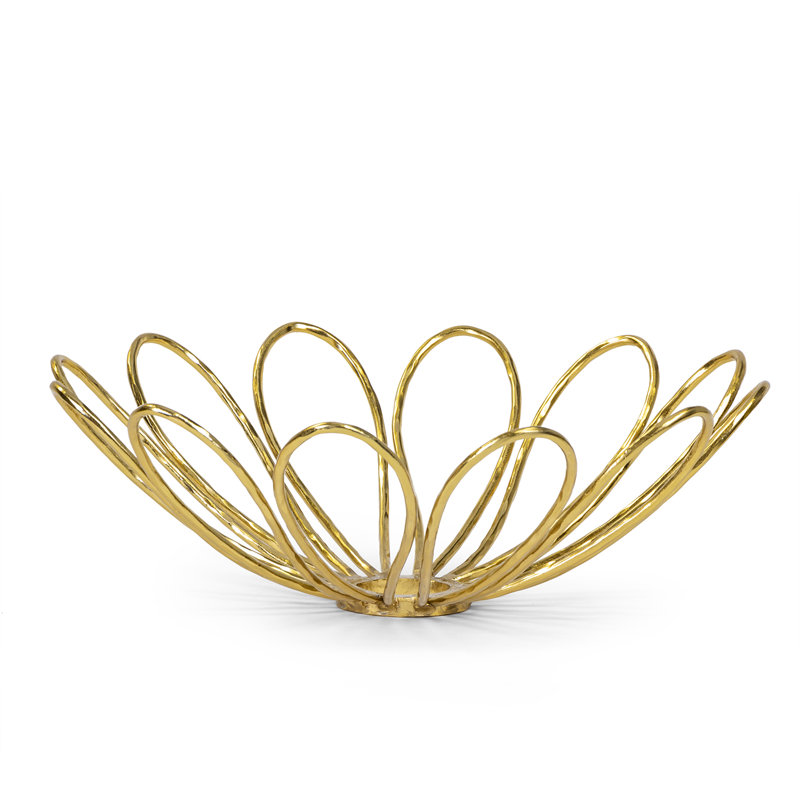Daisy Metal Decorative Bowl