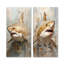 Minimalisme, requin, peinture, beige doré-1749992703-1749992698