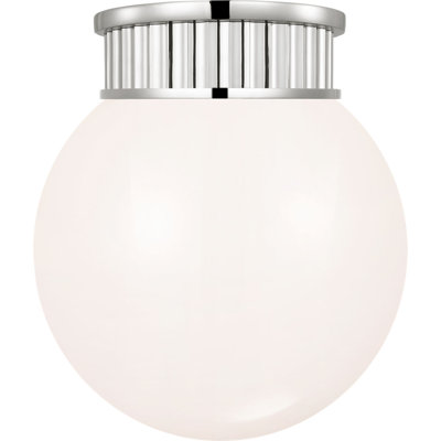 Cavill Flush Mount with White Glass