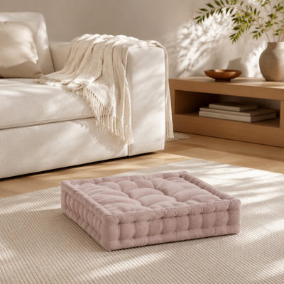 Poly Chenille Square Floor Pillow Cushion-24X24"