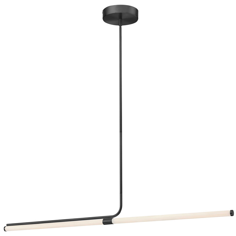 Farhanaaz 1 - Light LED Single Pendant, Matte Black