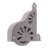 Walnut 8.06' 7-Step Wood Rolling Sunburst Wheel Ladder-79231892