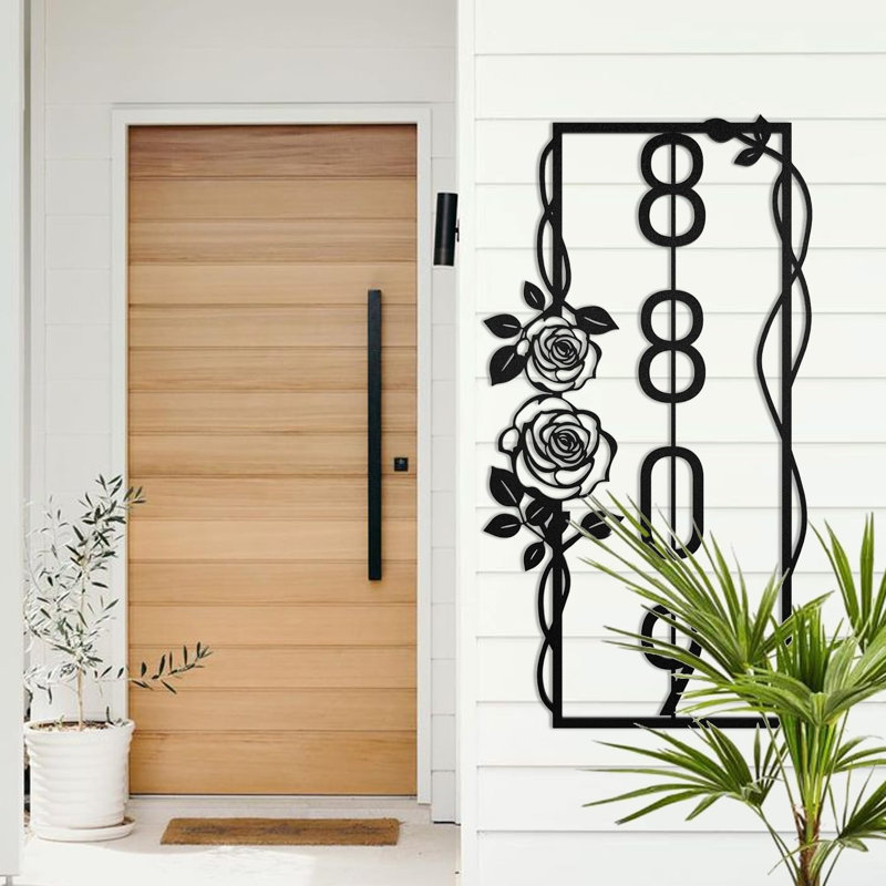 Décoration murale d'extérieur personnalisée, H 14 po x l 7 po x P 0,05 po, Oui