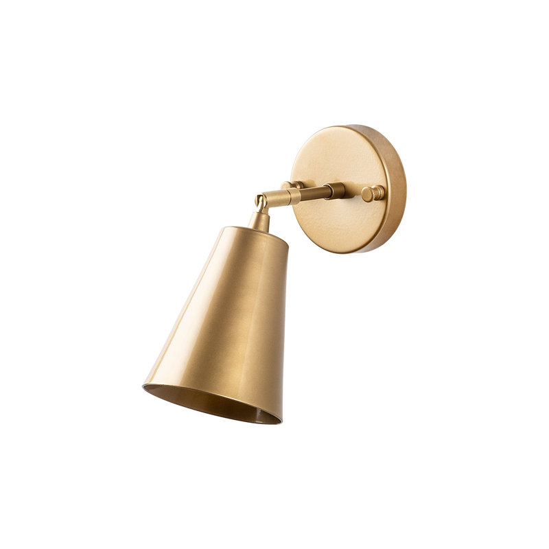 Gold Wall Lamp with Metal Body, 3.9 x 10.2 x 8.3 inches | E27 Socket, Max 40W | Elegant Scandinavian Design, IP20 Rated | Perfect for Glamorous Hotel & Home Decor | Stylish Lighting Fixture for Modern Spaces