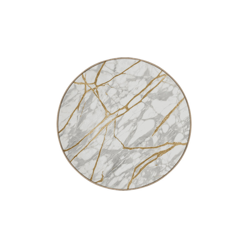 Machine Washable Beige Area Rug, Round 5'