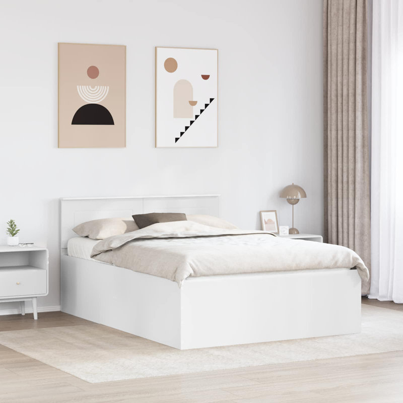 Bed, European Double (140 x 200 cm), White