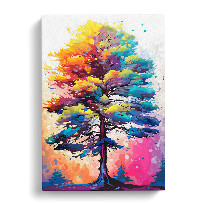 Pine Tree Pop - Wrapped Canvas, 50cm H x 35cm W x 3cm D