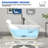 65"L x 30''W Freestanding Acrylic Slipper Soaking Bathtub, Chrome Drain & Pearl-Shaped Overflow, Modern Design for Luxury Bathrooms