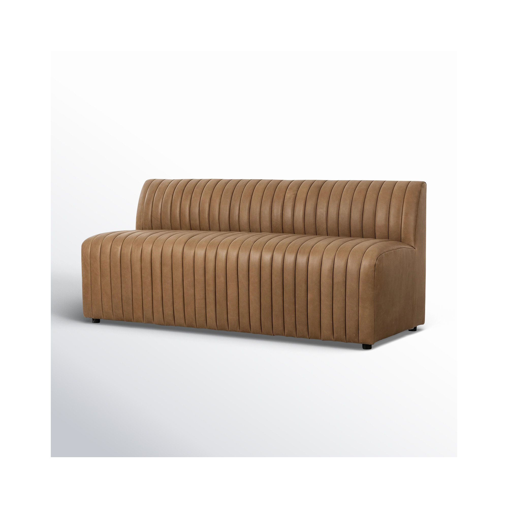 Brandt Bench, Palermo Drift Genuine Leather, 31.5" H x 72" W x 28" D