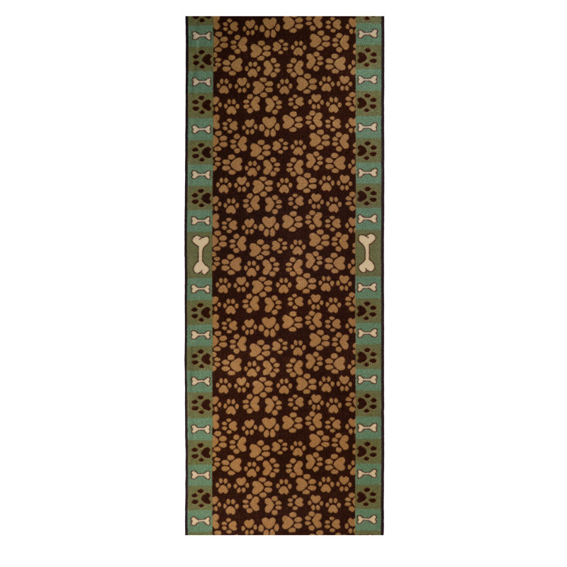 Tapis en nylon Hadebrand, Tapis de couloir 1 pi 8 po x 4 pi 11 po