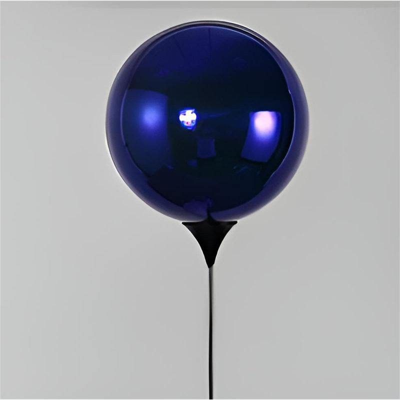 Balloon Boy Sculpture Modern Creative Resin Art For Living Room Decor, Blue